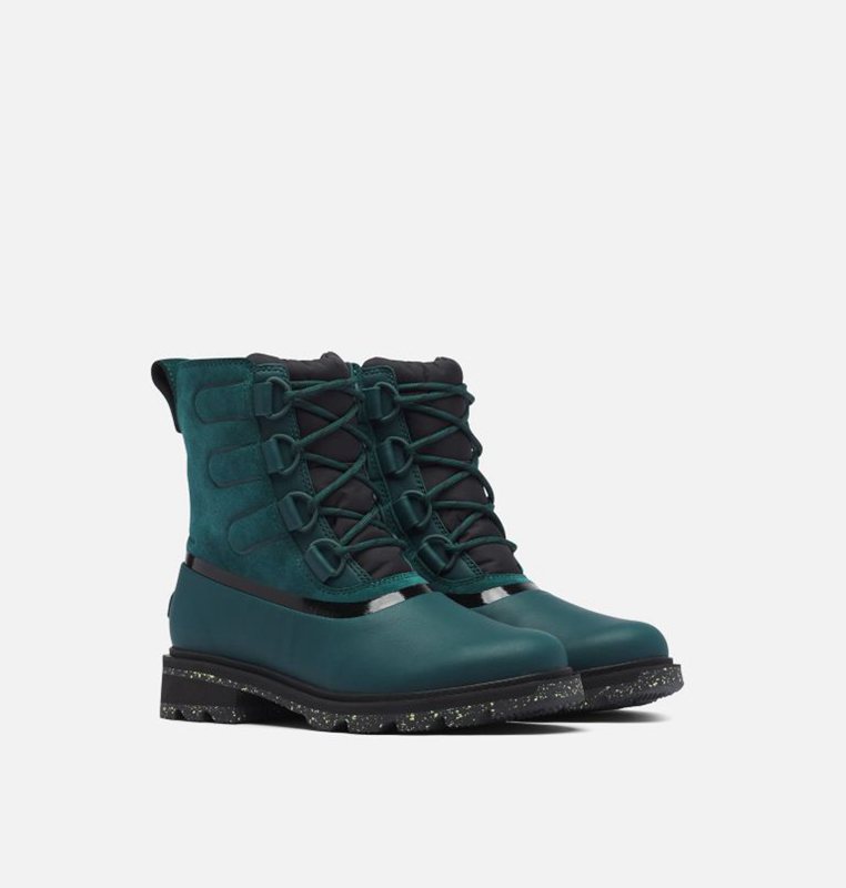 Botas De Agua Sorel Mujer - Lennox™ Street Lace Mid Azul Marino - 40195-QNSX